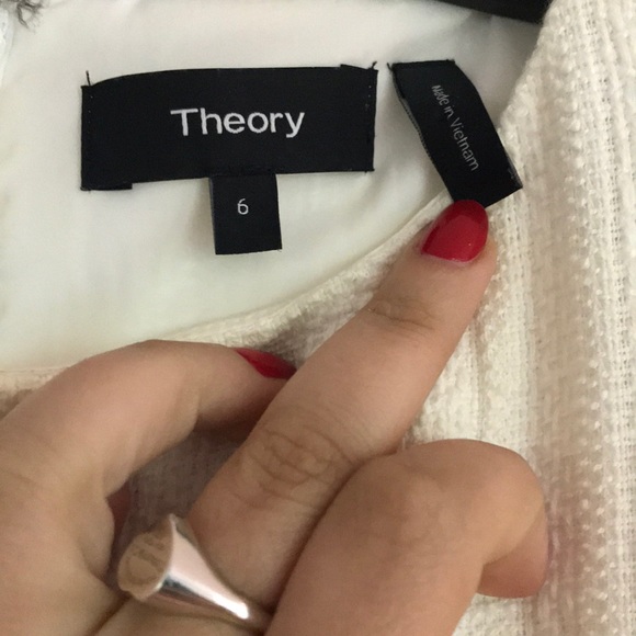 Off White Theory Graduation Dress💛 - Picture 3 of 4